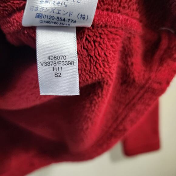 Lands' End super soft plush 1/4 zip pullover red fleece woman's size medium - Picture 7 of 9